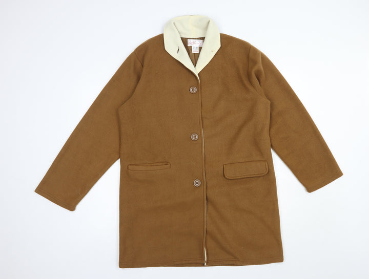 Neuville Womens Brown   Pea Coat Coat Size 12  Button