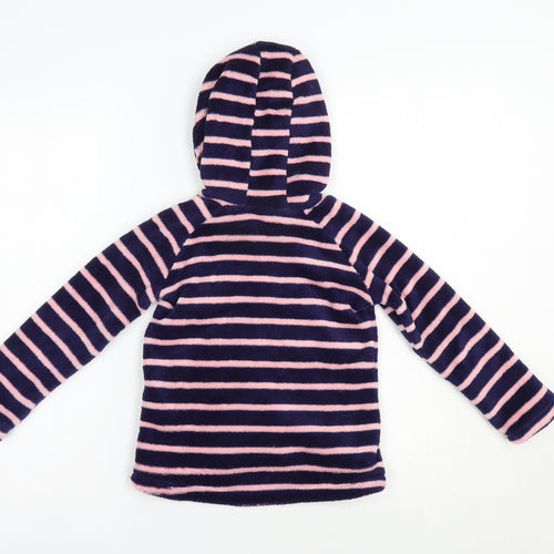 Tesco Girls Blue Striped Polyester Pullover Hoodie Size 4-5 Years  Pullover - Peppa Pig