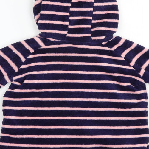 Tesco Girls Blue Striped Polyester Pullover Hoodie Size 4-5 Years  Pullover - Peppa Pig