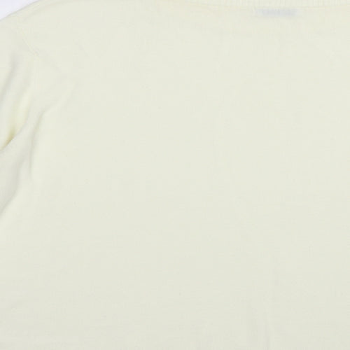 Damart Womens Ivory Mock Neck  Acrylic Pullover Jumper Size 2XL