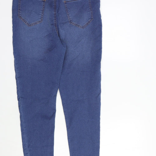 F&F Womens Blue  Cotton Jegging Jeans Size 12 L30 in Regular