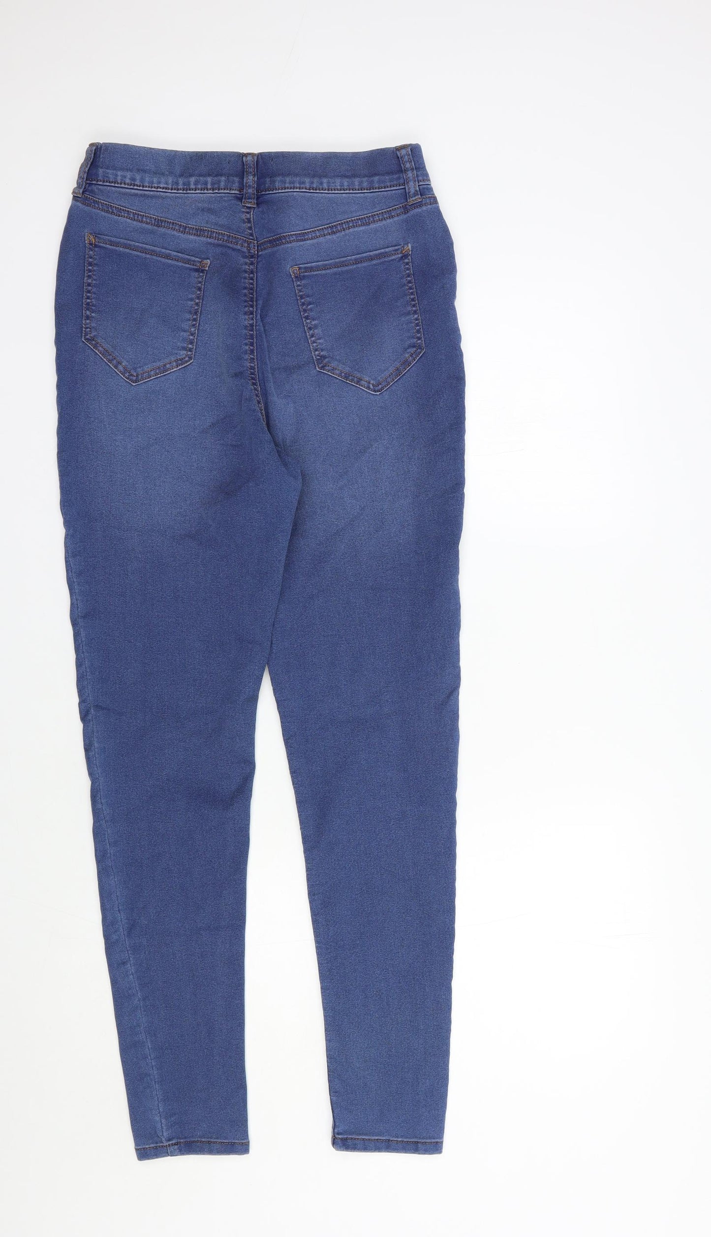 F&F Womens Blue  Cotton Jegging Jeans Size 12 L30 in Regular