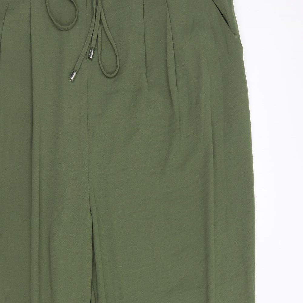 New Look Womens Green  Polyester Trousers  Size 16 L27 in Regular Drawstring