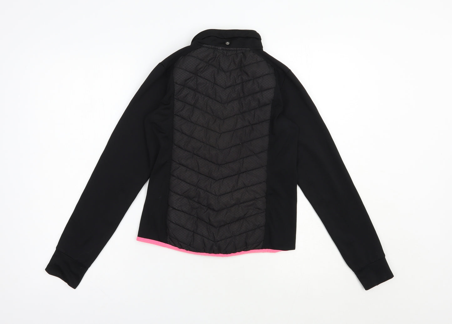 H&M Girls Black   Basic Jacket Jacket Size 11-12 Years  Zip