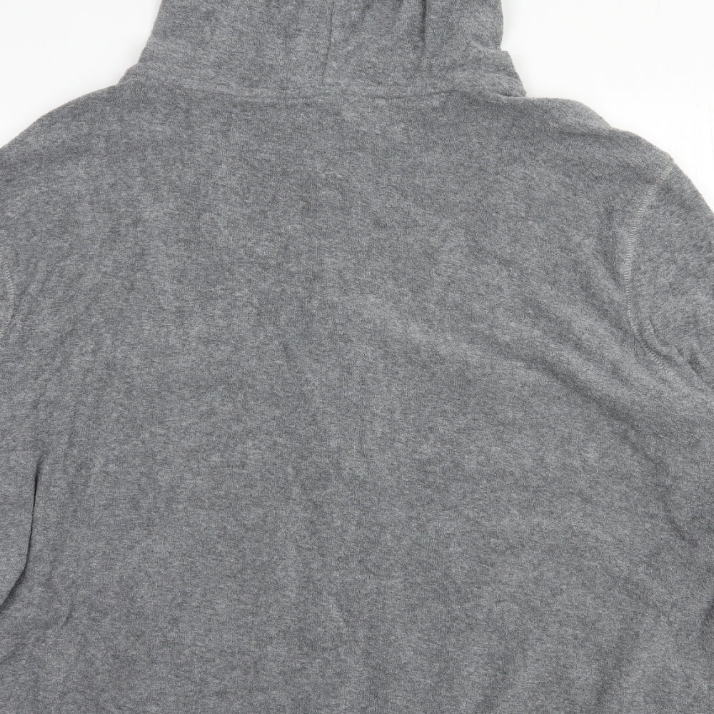 Marks and Spencer Mens Grey  Cotton Full Zip Hoodie Size 2XL