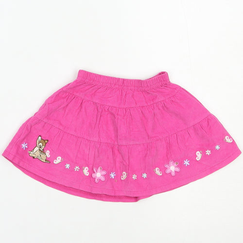 Disney Baby Baby Pink  Cotton Skater Skirt Size 3-6 Months   - Bambi