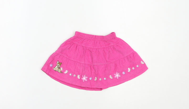 Disney Baby Baby Pink Cotton Skater Skirt Size 3-6 Months - Bambi