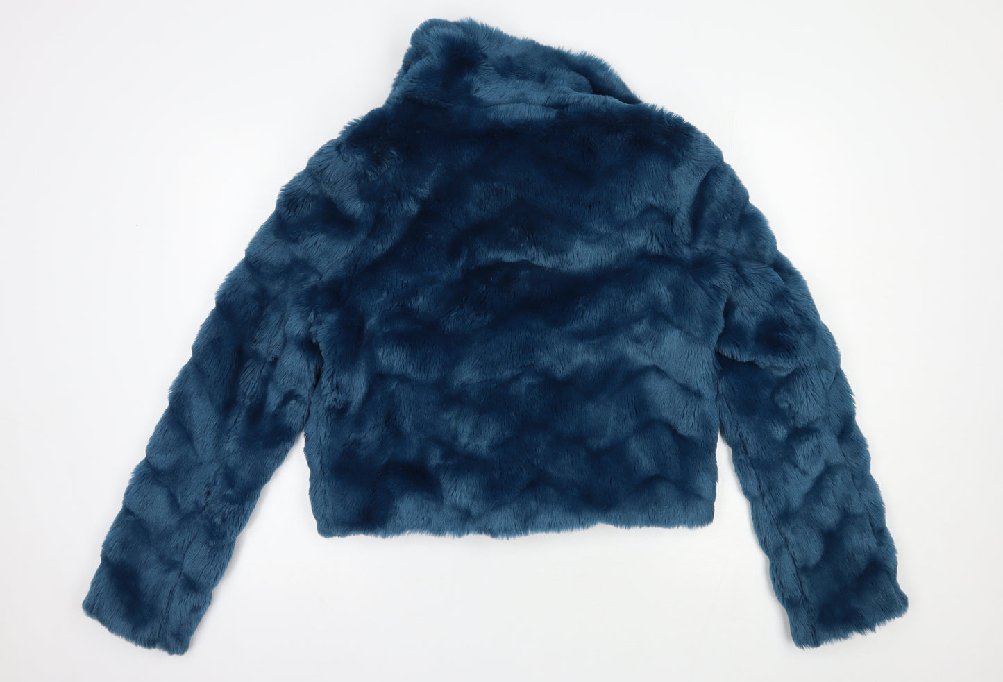 Lipsy London Womens Green   Jacket  Size 14  Button - Faux Fur