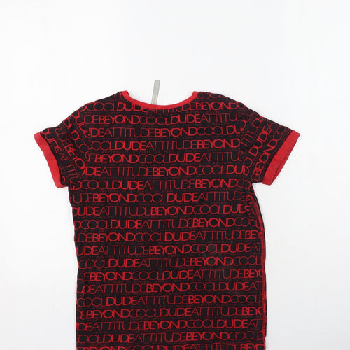 George  Boys Multicoloured  Cotton Basic Button-Up Size 10-11 Years Round Neck
