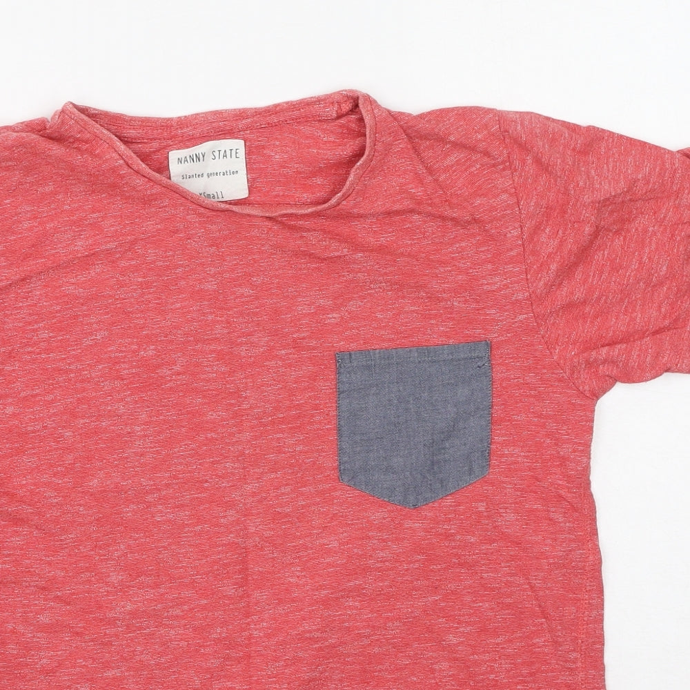 Nanny State Womens Multicoloured  Cotton Basic T-Shirt Size XS Round Neck
