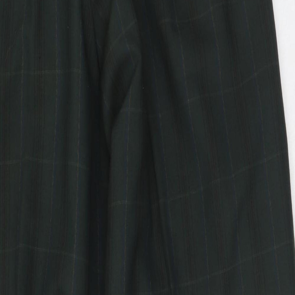 REVIRA Mens Multicoloured Plaid Polyester Trousers  Size 42 in L25 in Regular