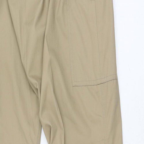 Preworn Mens Brown  Polyester Trousers  Size 42 in L26 in Regular