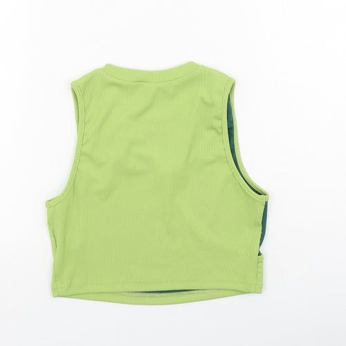 SheIn Womens Green  Polyester Camisole Tank Size S Round Neck