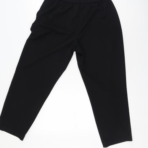 Primark Womens Black  Polyester Jogger Trousers Size 14 L26 in Regular
