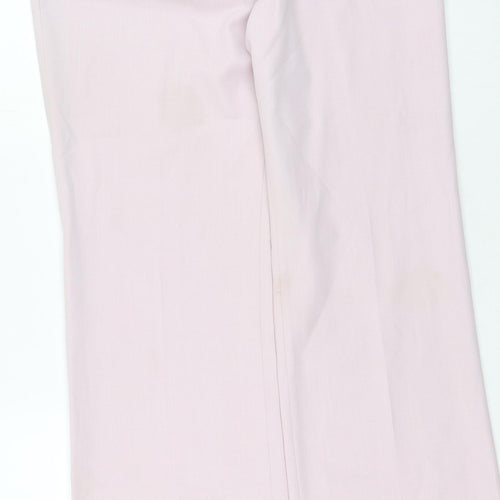 George  Womens Pink  Polyester Trousers  Size 16 L38 in Regular