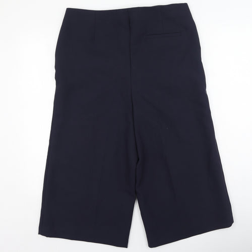Marks and Spencer Womens Blue  Polyester Trousers  Size 16 L34 in Regular
