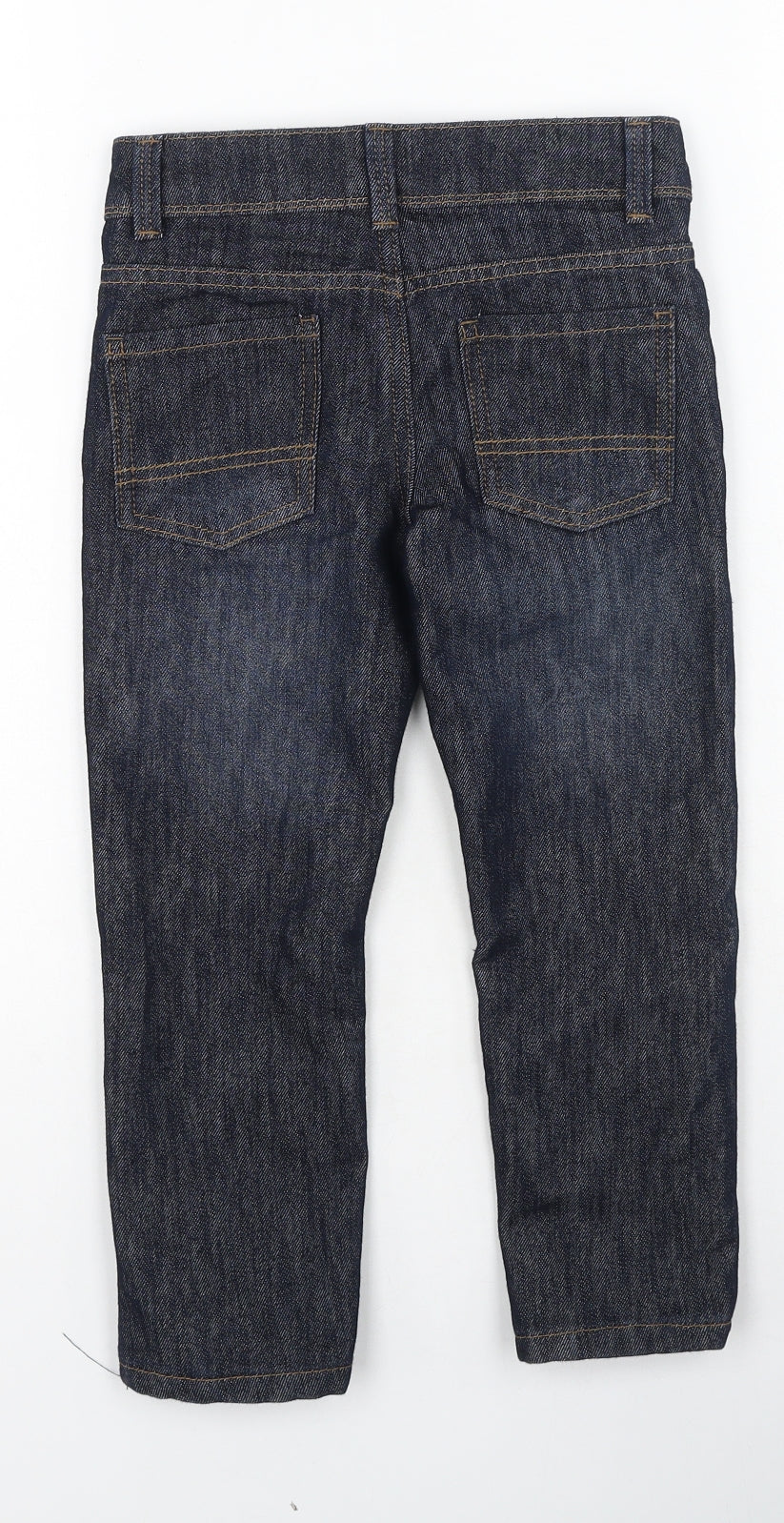 Denim & Co. Boys Blue  Cotton Straight Jeans Size 4-5 Years  Regular