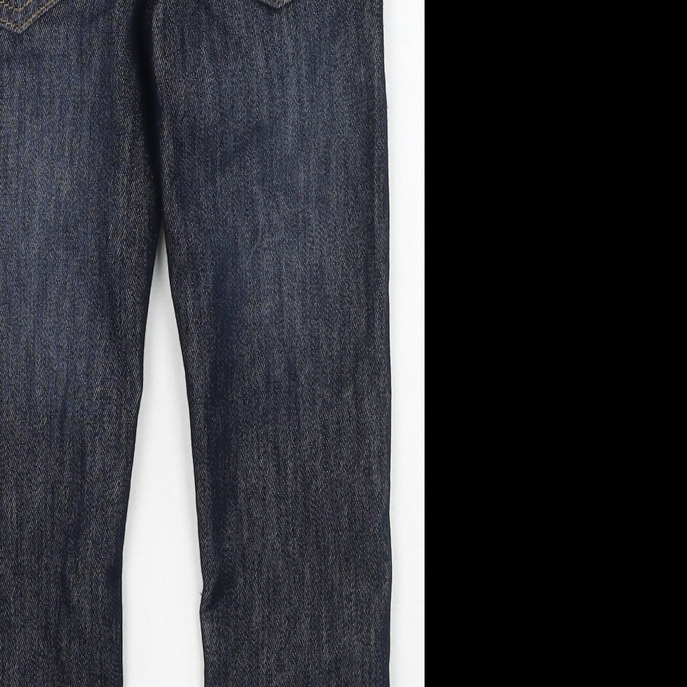 Denim & Co. Boys Blue  Cotton Straight Jeans Size 4-5 Years  Regular