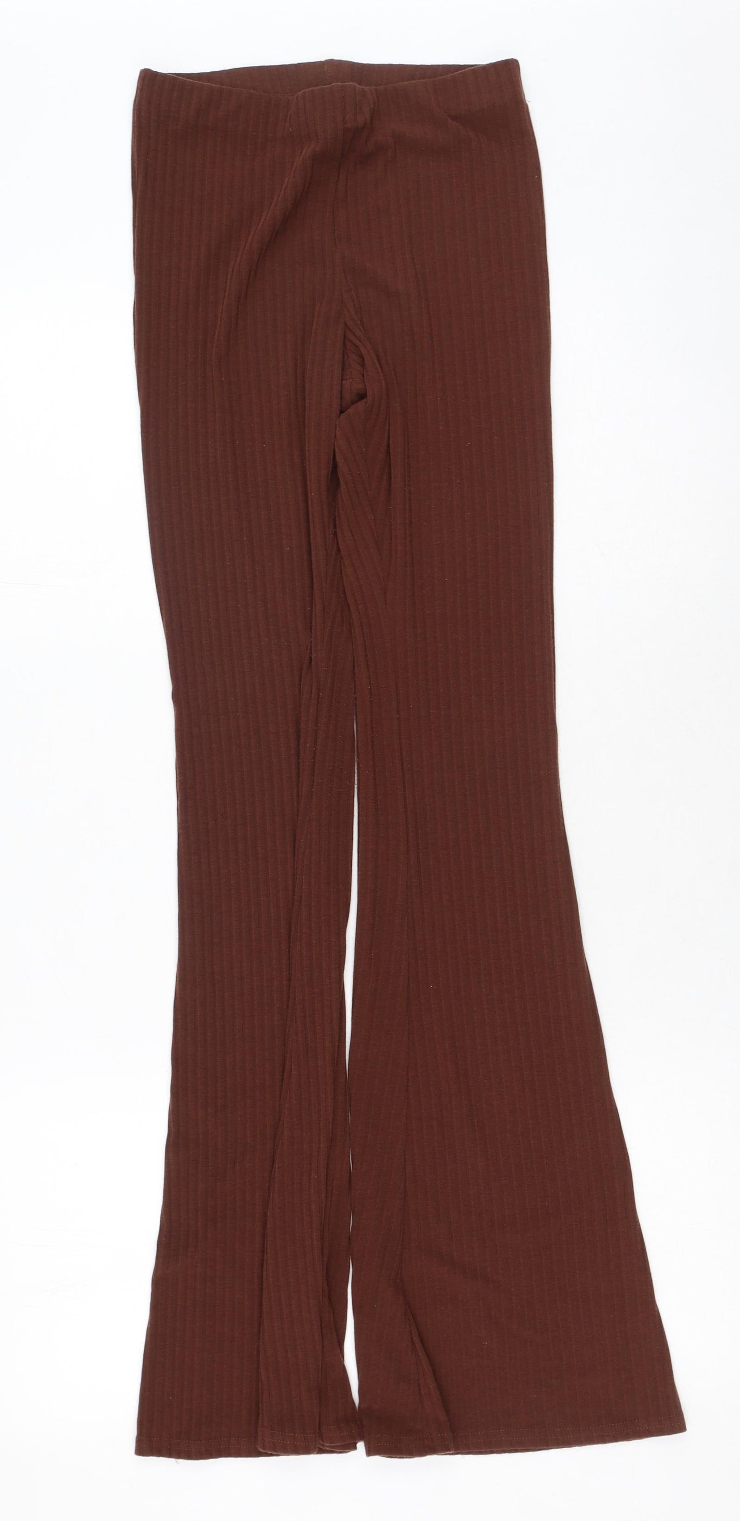 New look  Womens Brown  Polyester Jegging Trousers Size 8 L32 in Regular