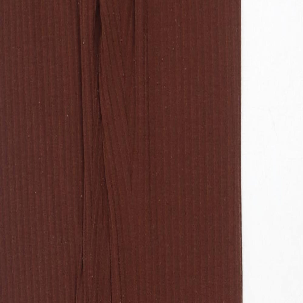 New look  Womens Brown  Polyester Jegging Trousers Size 8 L32 in Regular
