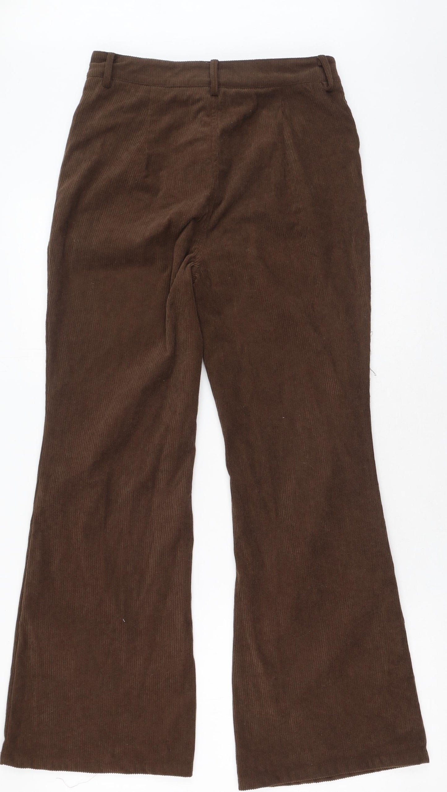 cider Womens Brown Floral Cotton Trousers  Size L L31 in Regular