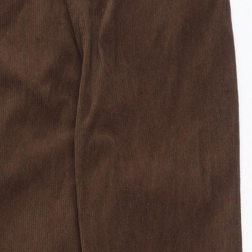 cider Womens Brown Floral Cotton Trousers  Size L L31 in Regular