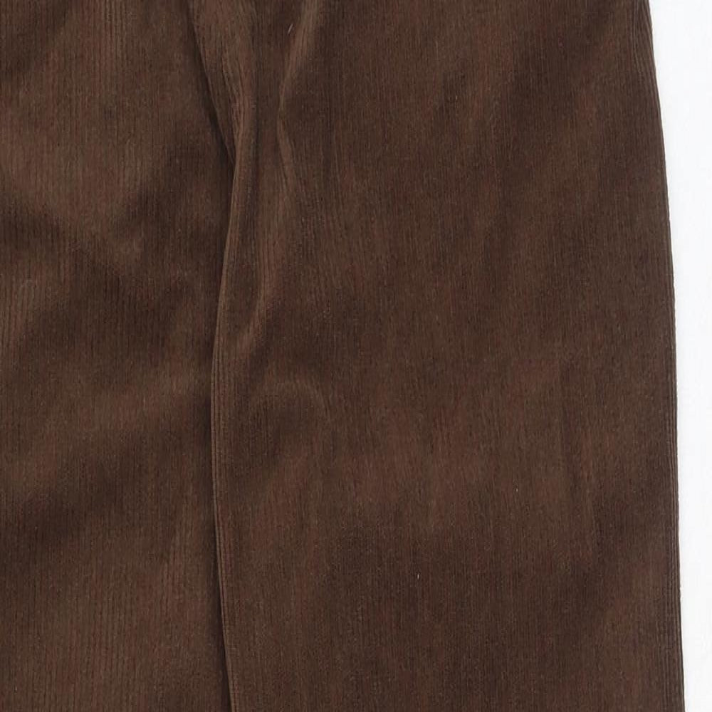 cider Womens Brown Floral Cotton Trousers  Size L L31 in Regular