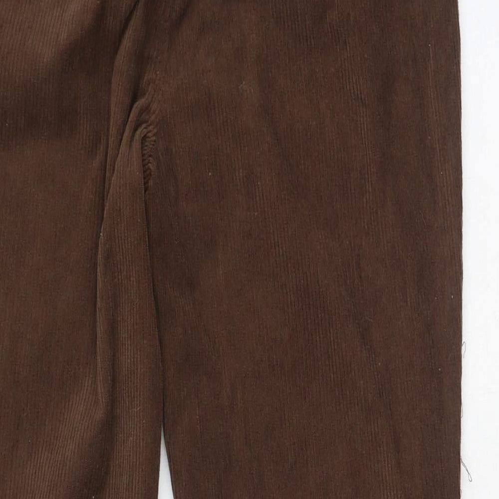 cider Womens Brown Floral Cotton Trousers  Size L L31 in Regular