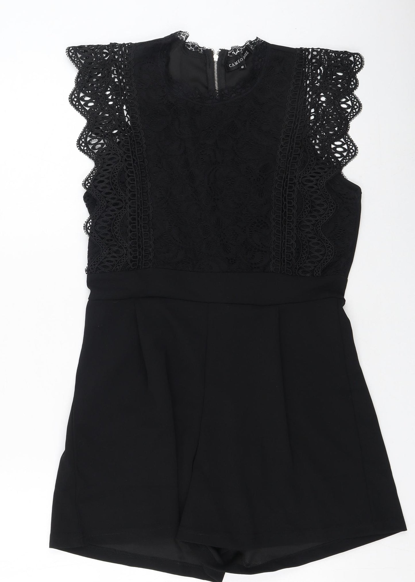Cameo Rose  Womens Black  Polyester Playsuit One-Piece Size 12 L4 in