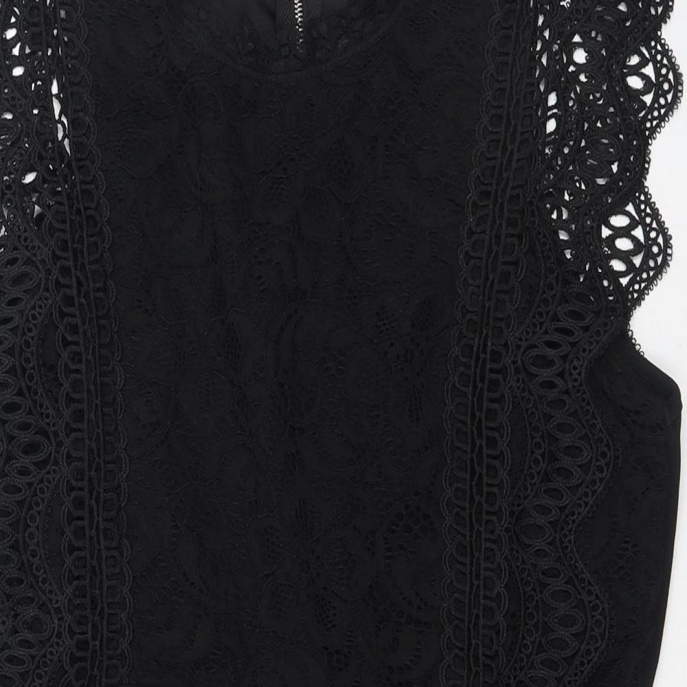 Cameo Rose  Womens Black  Polyester Playsuit One-Piece Size 12 L4 in