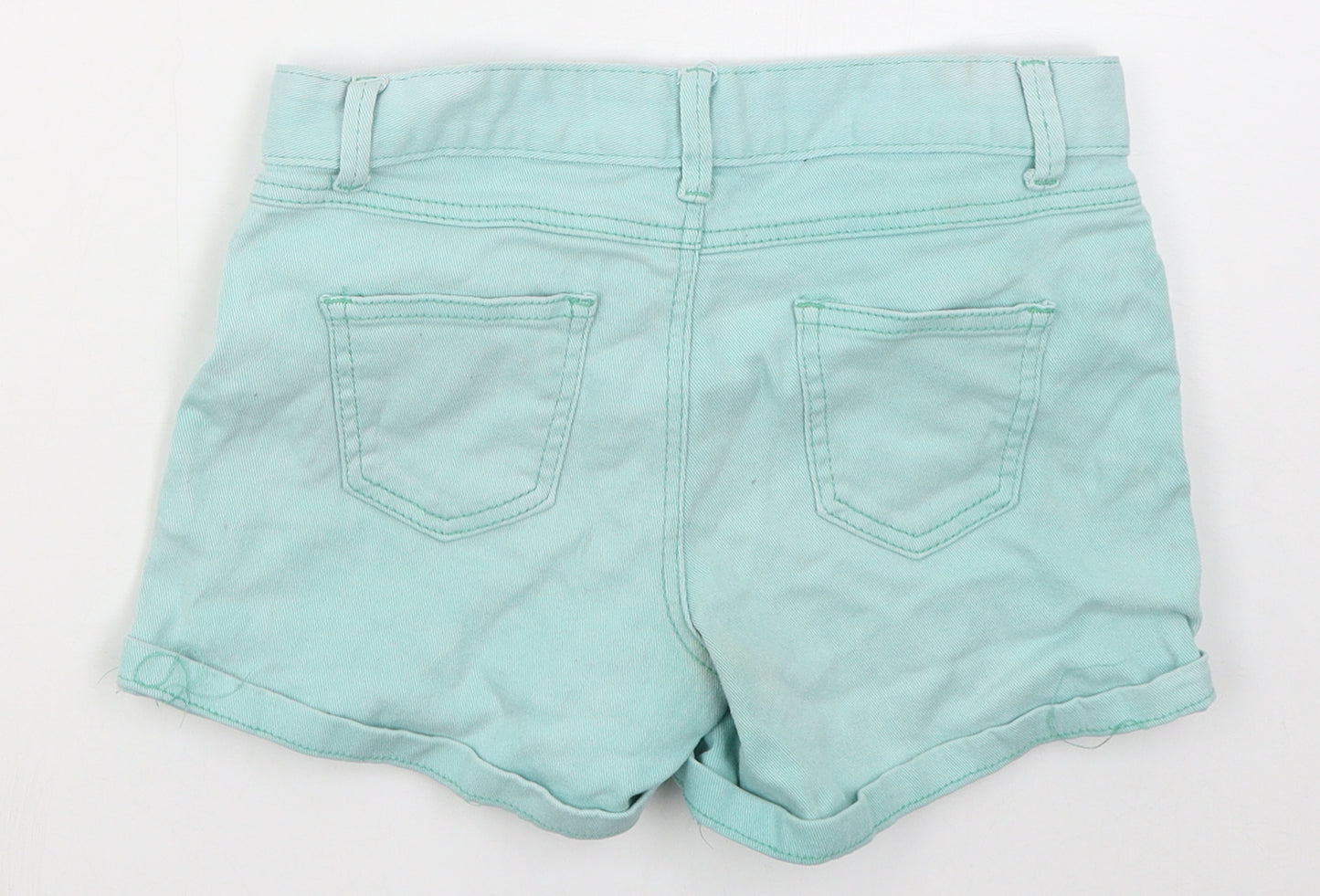 Rivers Girls Blue  Cotton Hot Pants Shorts Size 14 Years  Regular