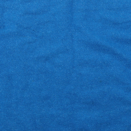 George Womens Blue Crew Neck  Acrylic Pullover Jumper Size 16