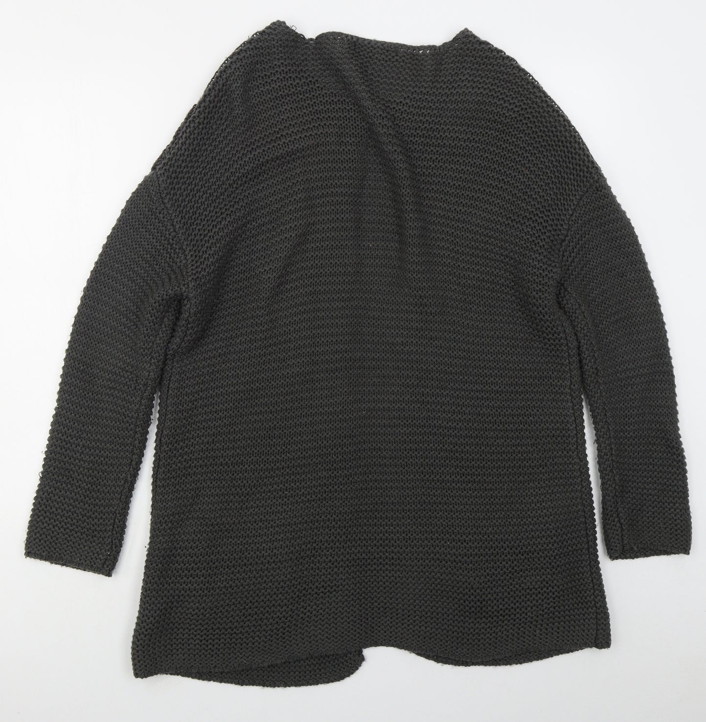 Atmosphere Womens Grey Round Neck  Acrylic Cardigan Jumper Size S