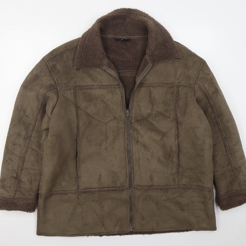 Urban Spirit Womens Brown   Jacket  Size XL  Zip