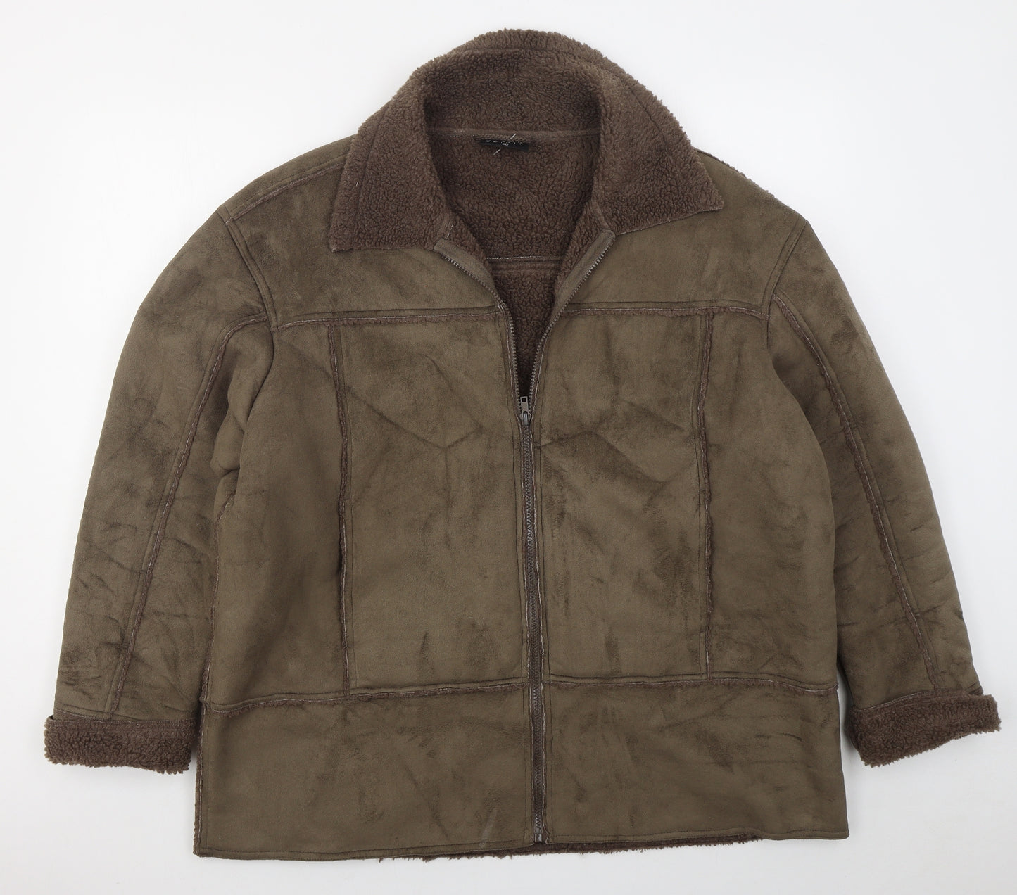 Urban Spirit Womens Brown   Jacket  Size XL  Zip