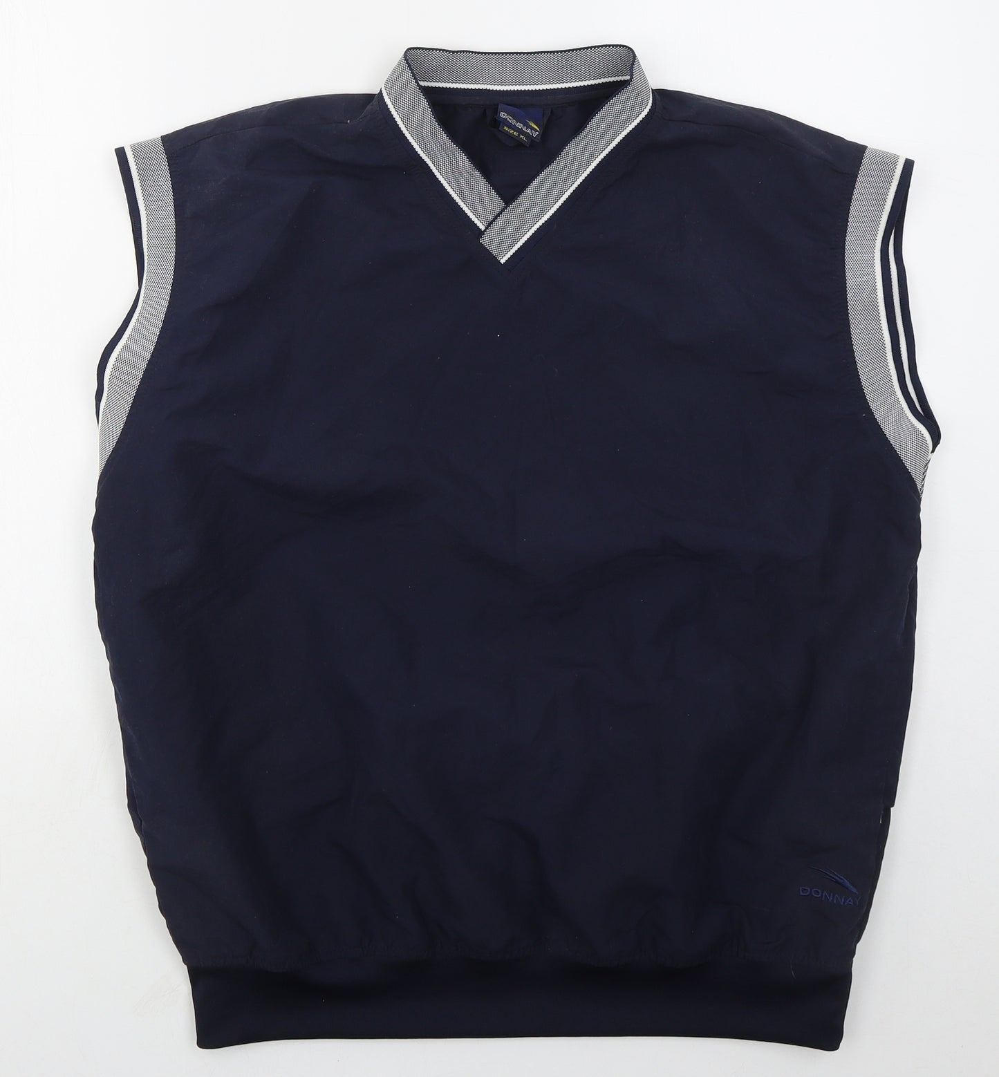 Donnay Mens Blue  Polyester Vest Sweatshirt Size XL
