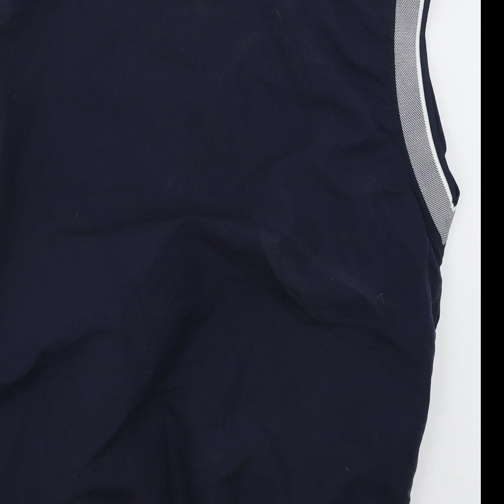 Donnay Mens Blue  Polyester Vest Sweatshirt Size XL