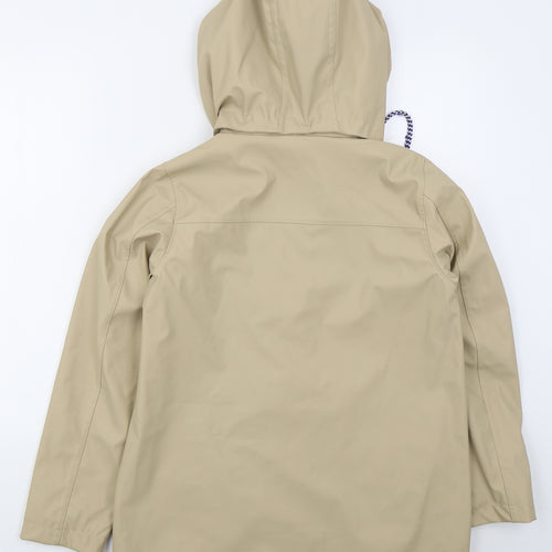 Rising Womens Beige   Rain Coat Coat Size S  Zip