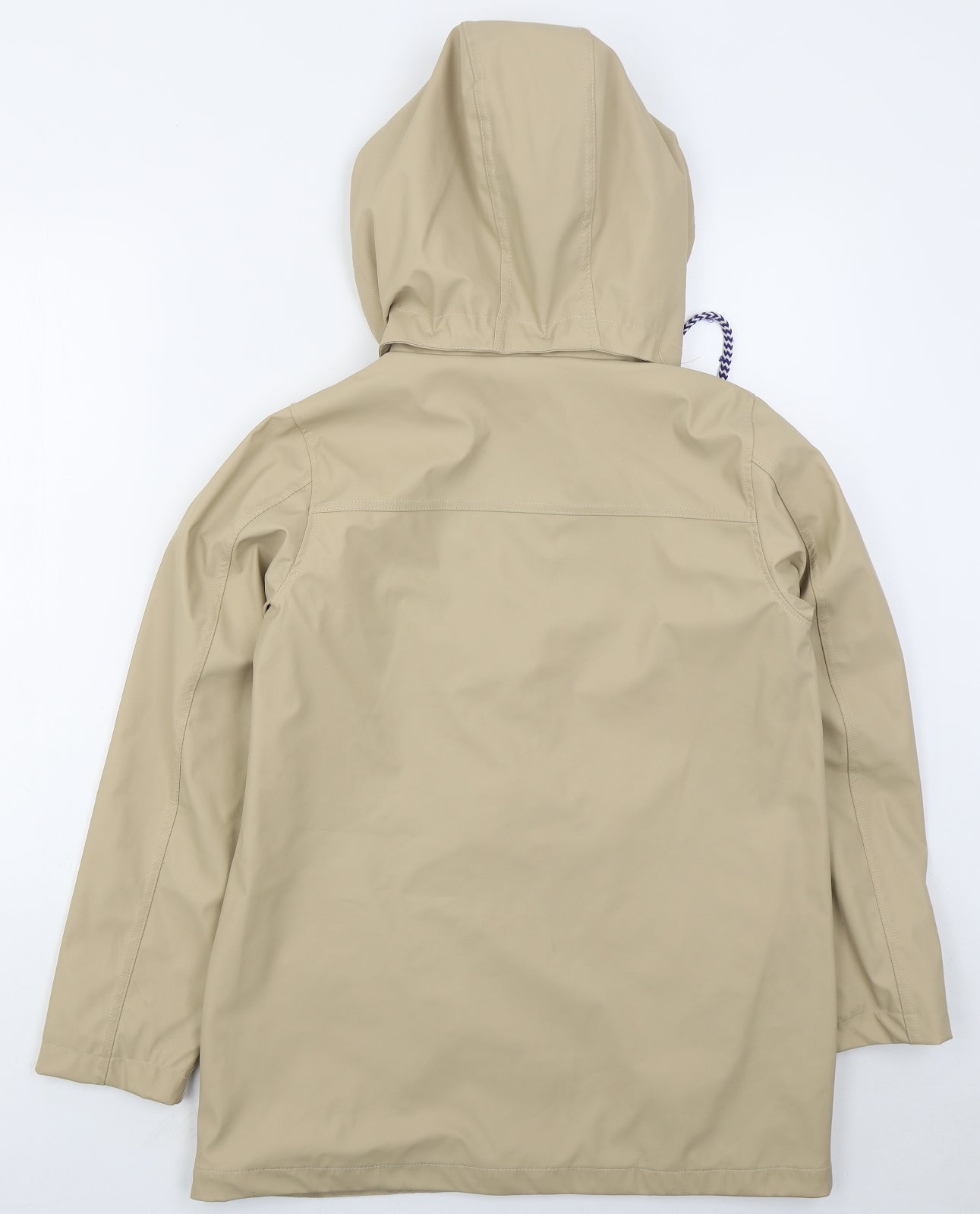 Rising Womens Beige   Rain Coat Coat Size S  Zip