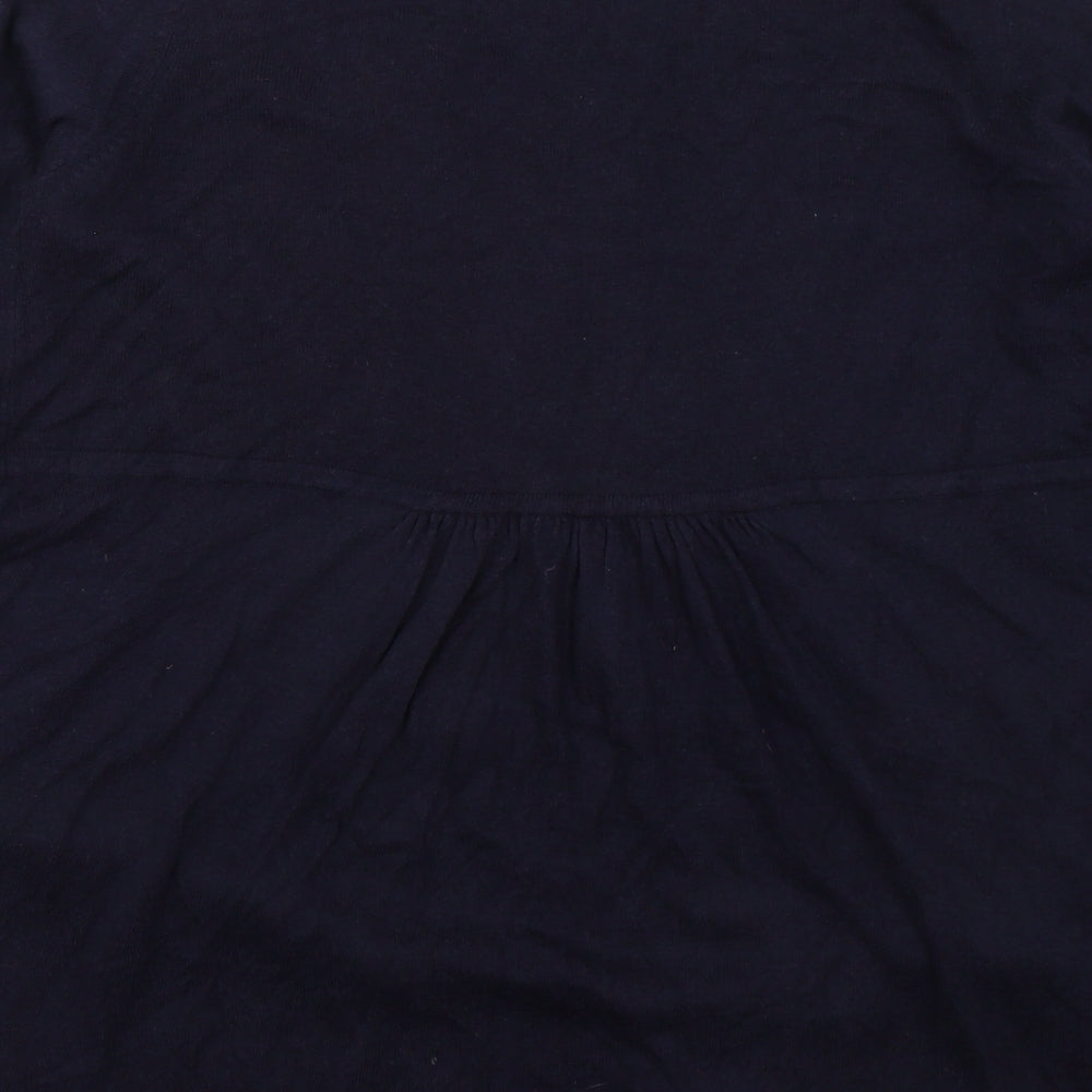 BHS Womens Blue V-Neck  Viscose Cardigan Jumper Size 18
