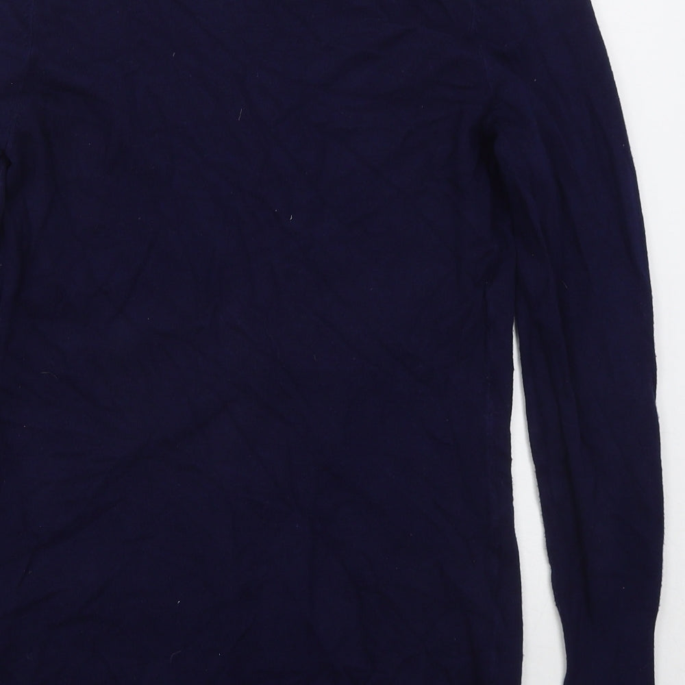 George Womens Blue V-Neck  Viscose Cardigan Jumper Size 12