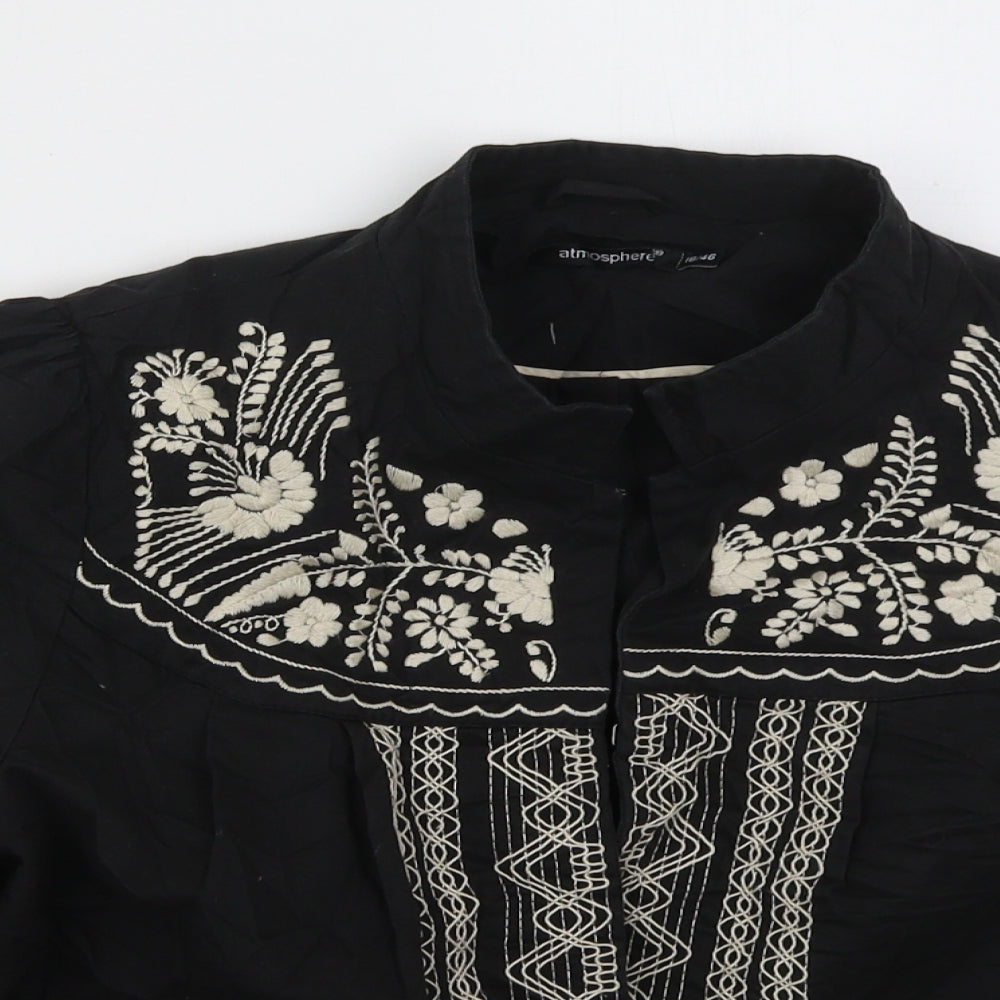Atmosphere Womens Black   Jacket  Size 18  Hook & Eye