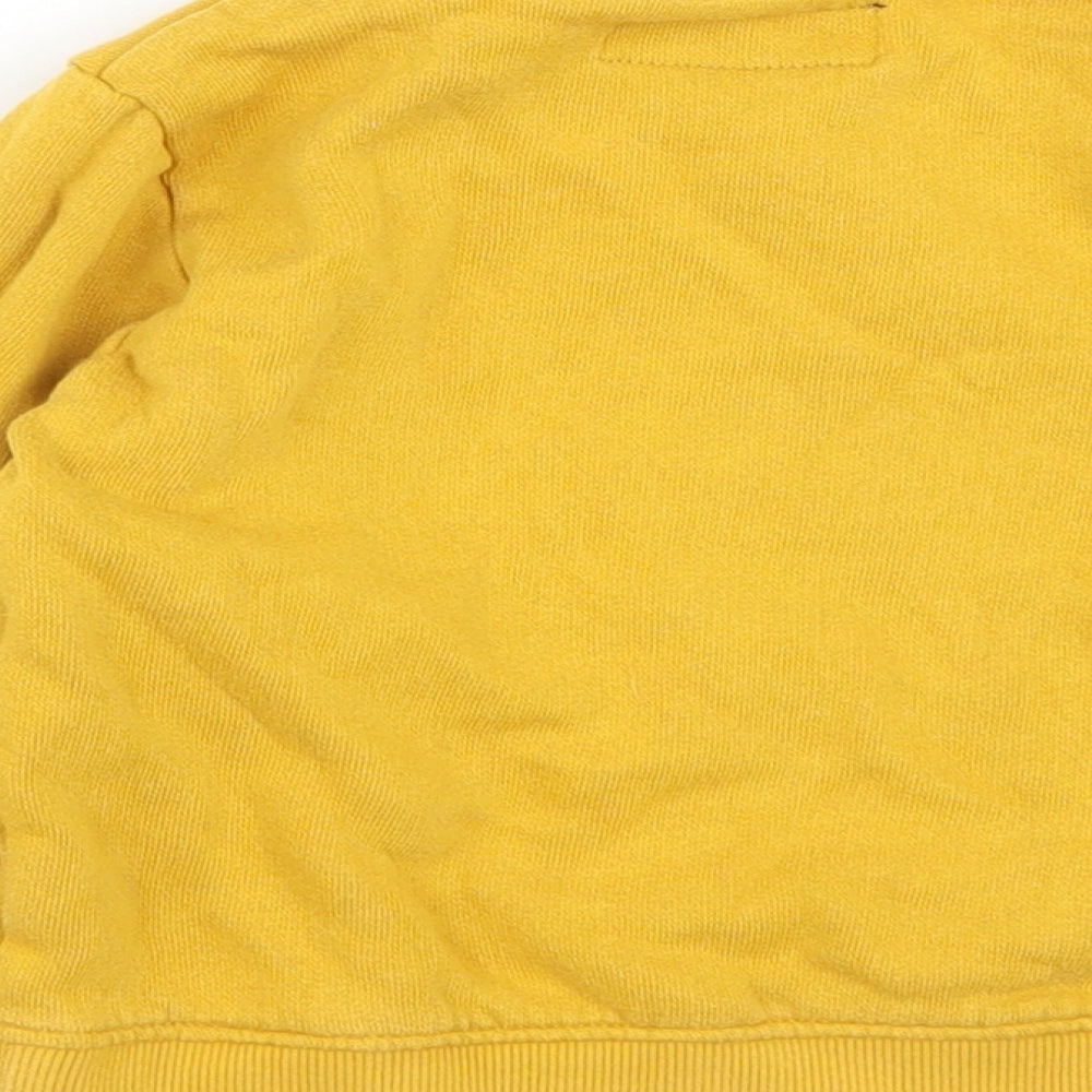 NEXT Baby Yellow  Cotton Pullover Jumper Size 12-18 Months   - Fire Engine Print