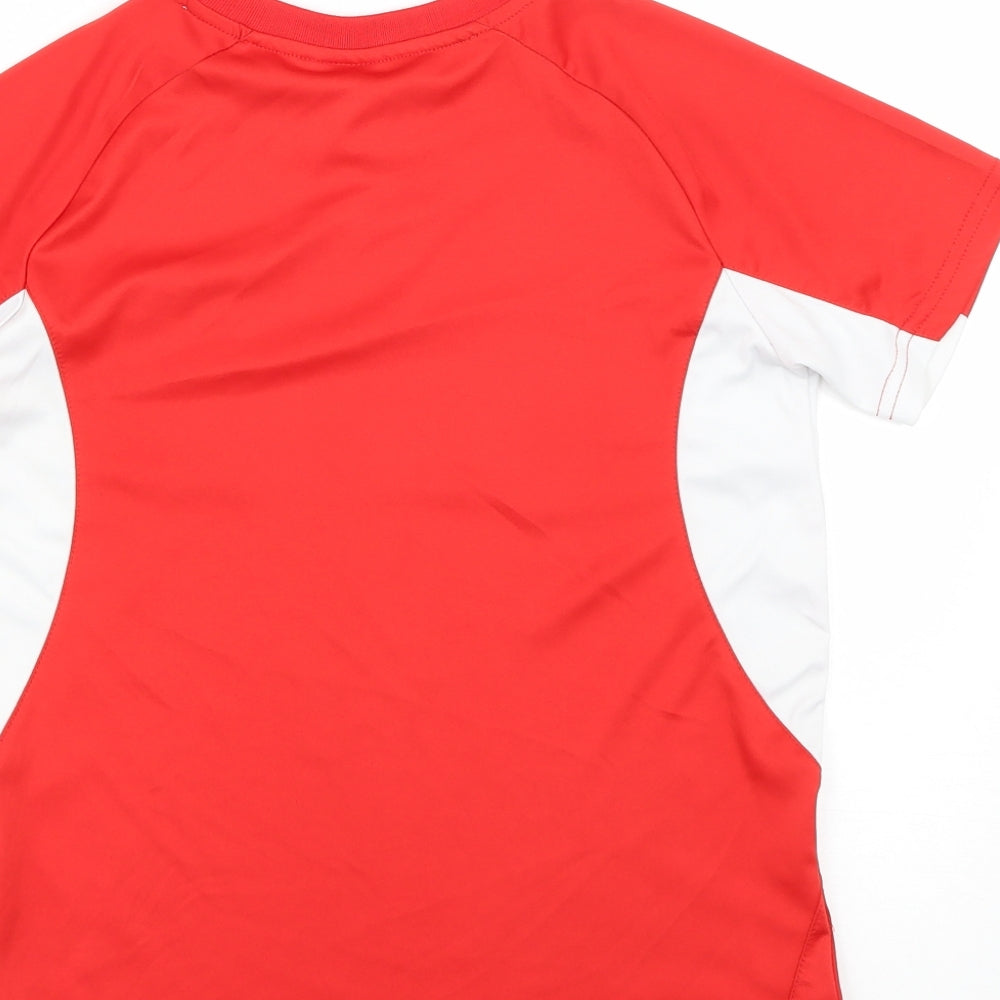 Liverpool FC Boys Red  Polyester Basic T-Shirt Size 9-10 Years Round Neck  - Liverpool Football Club