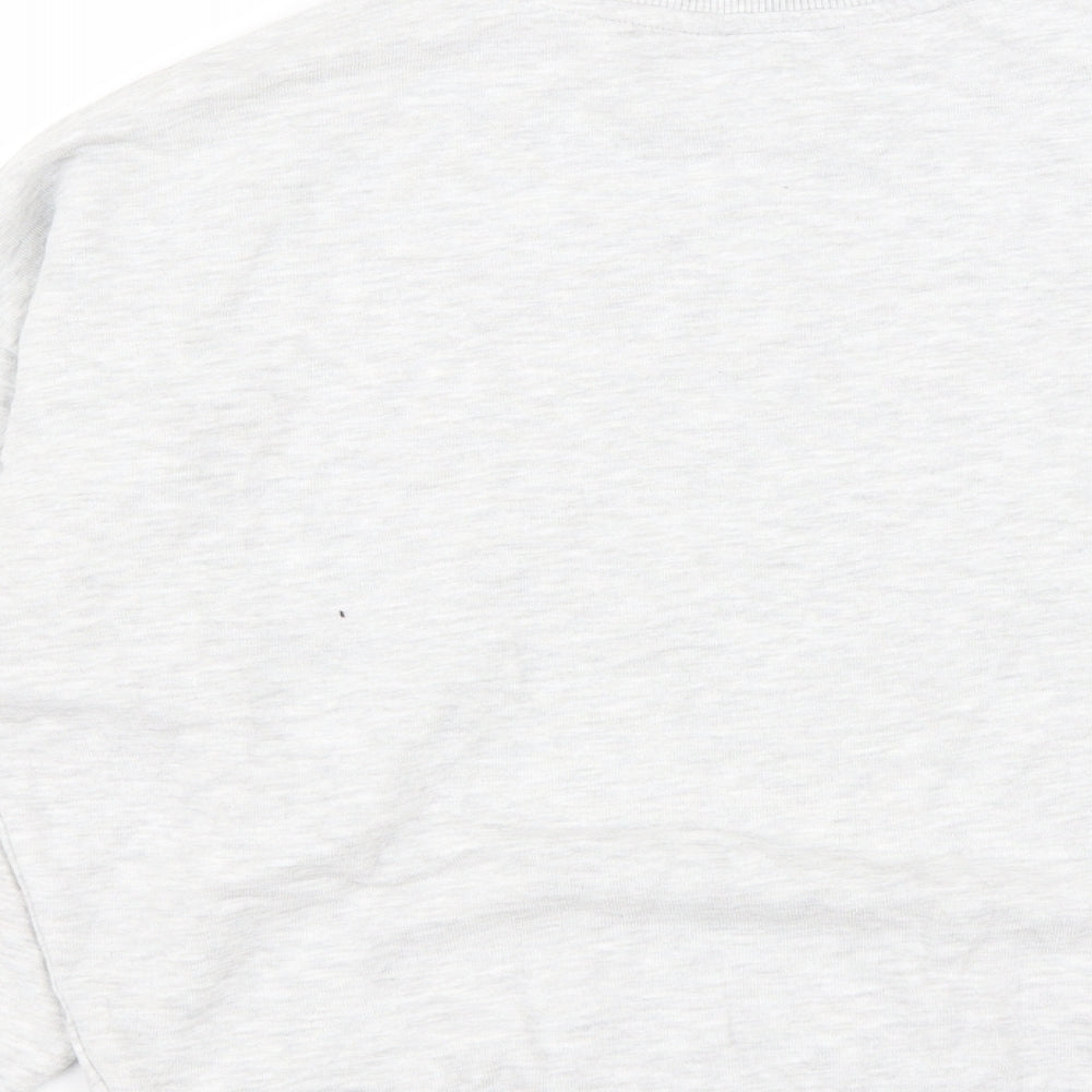 F&F Womens Grey  Cotton Pullover Sweatshirt Size 6