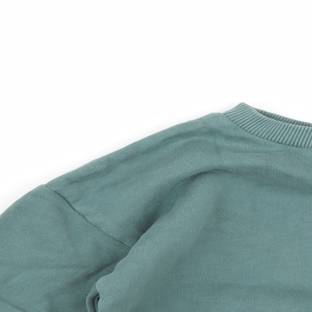 NEXT Boys Green  Cotton Pullover Sweatshirt Size 2-3 Years