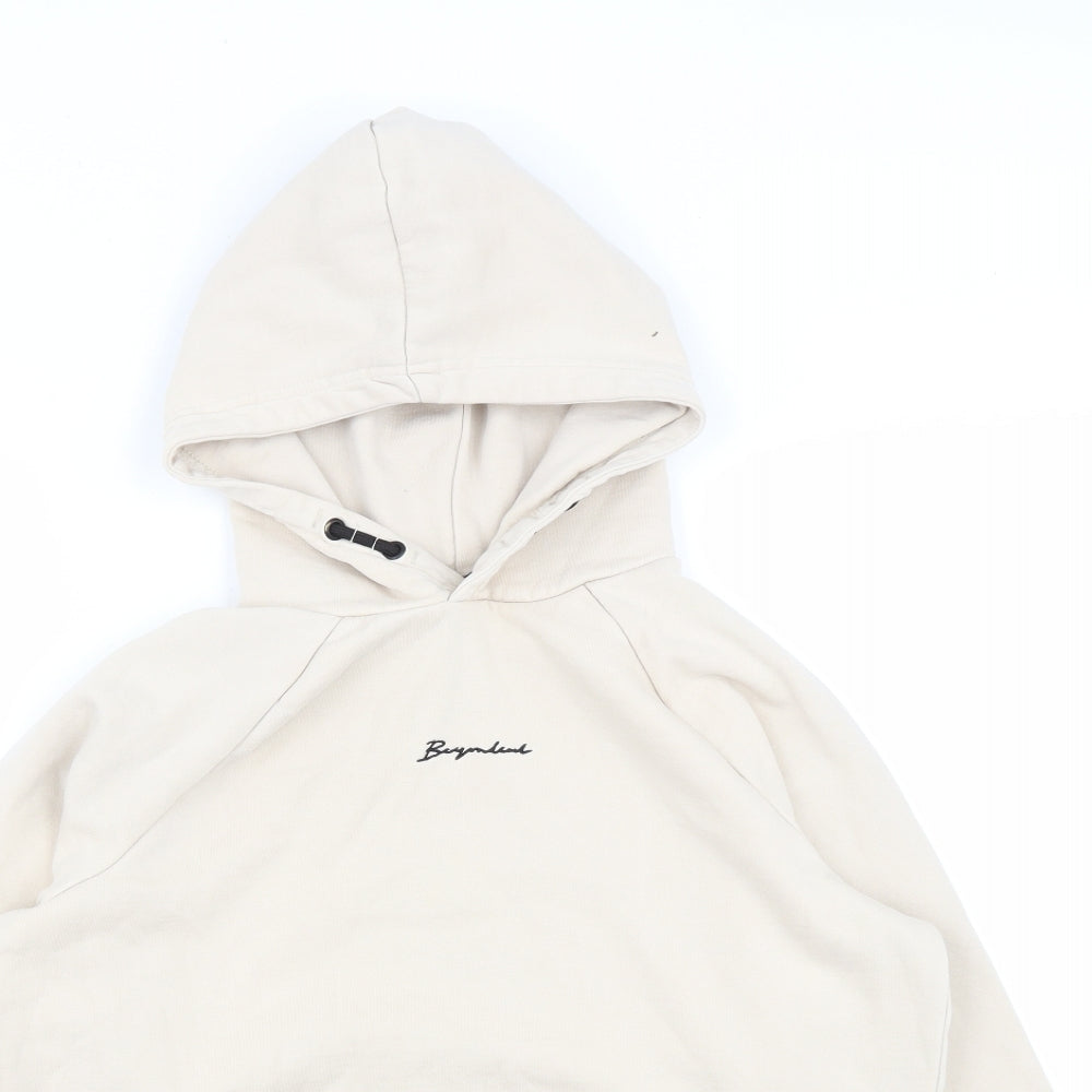 George Boys Beige  Cotton Pullover Hoodie Size 12-13 Years