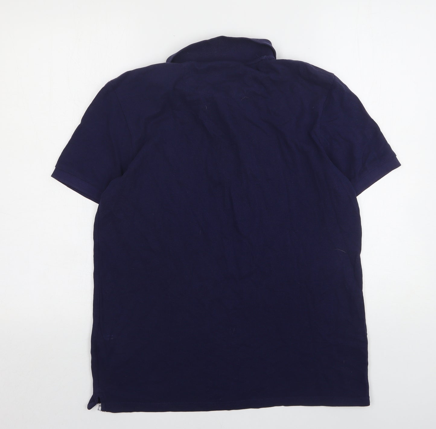 Lyle & Scott Mens Blue  Cotton  Polo Size M Collared