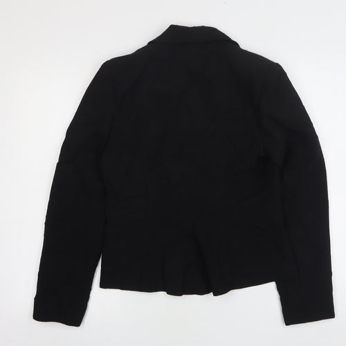 Papaya Womens Black  Polyester Jacket Suit Jacket Size 12