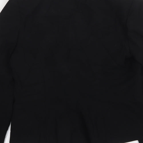 Papaya Womens Black  Polyester Jacket Suit Jacket Size 12
